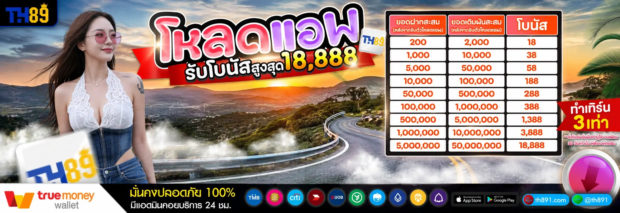 โปรโมชั่น sathu1888 2